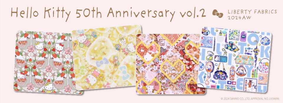 LIBERTY FABRICS「Hello Kitty 50th Anniversary collection Vol.2」